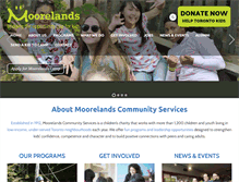 Tablet Screenshot of moorelands.ca